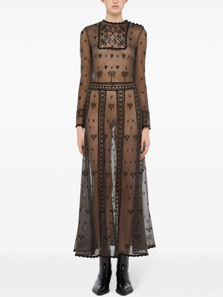 Affordable Women sheer dress embroidered Alanui 0815